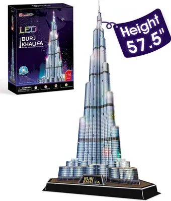 Produktbild von 3D puzzle Burj Khalífa s LED podsvietením