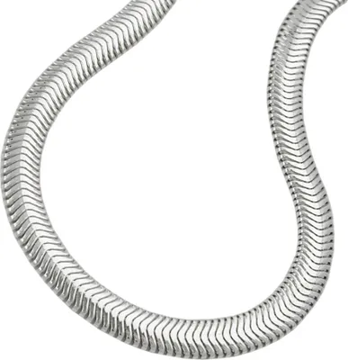 Produktbild von Armband 4mm Schlangenkette flach glänzend Silber 925 19cm silber 4mm