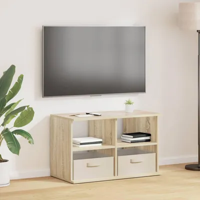 Image de Maison Exclusive - Meuble TV à tiroirs en chêne Sonoma 79 x 40 x 48 cm