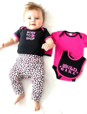 Produktbild von Baby Mädchen Set 4-tlg Gr. 62 68 3-6 Monate Erstaustattung Kleidung Geschenk Geburt Rosa