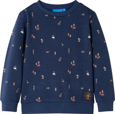 Produktbild von Kinder-Sweatshirt Marineblau Melange 128