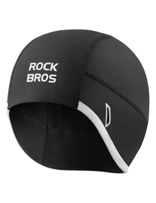 Zdjęcie produktu dla ROCKBROS Ciepła czapka rowerowa Zimowa czapka Oddychająca elastyczna kieszeń na okulary 54-61 cm do biegania na nartach wędrówki mężczyźni kobiety