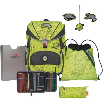 Produktbild von DerDieDas DerDieDas ErgoFlex Superflash Neon - Schulranzen Set 5tlg. 800g