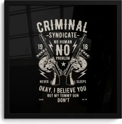 Produktbild von MuchoWow® MuchoWow® Gerahmtes Poster Mancave - Waffen - Vintage - Retro 40x40 cm - Poster mit zchwarzem Bilderrahmen - Mit Rahmen - Wanddekoration Schlafzimmer