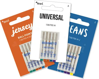 Obrázek produktu pro Texi set jehel Schmetz 130/705 H (universal, stretch, jeans)