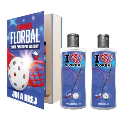Obrázek produktu pro Kosmetická sada kniha pro florbalistu sprchový gel 2 x 250 ml