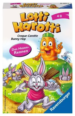 Produktbild von Ravensburger Mitbringspiel Laufspiel Lotti Karotti Das Hasenrennen 23393