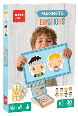 Produktbild von APLI Kids 20368 – Magnets Emotionen – Magnetisches Lernspiel für Kinder ab 3 Jah