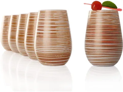 Produktbild von Stölzle Lausitz Set 6 Stück TWISTER Multifunktionsbecher weiss-bronze 352 00 12 ET088 | EAN 4012632245588