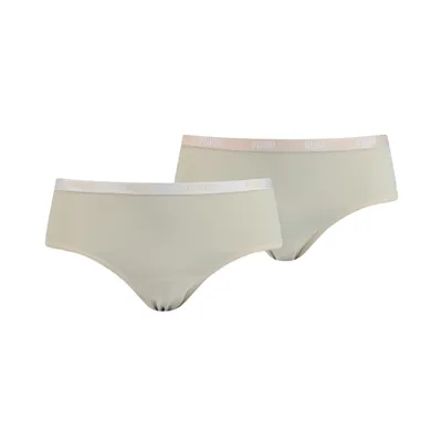 Obrázok produktu pre Dámske hipsterky PUMA, 2-pack - mikrovlákno, jednofarebné ružové S