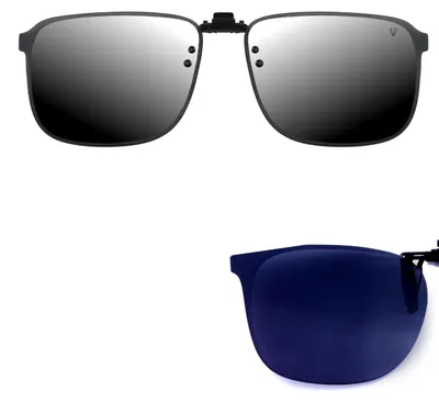 Produktbild von CREYESTAL Polarisiert Sonnenbrillen Aufsatz Brille, Sonnenbrille Clip, Anhebbar