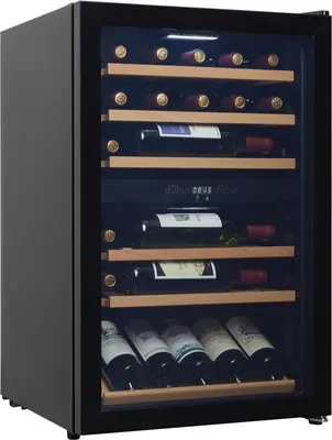 Produktbild von CAVIN Freistehender Weinkühlschrank - Polar Collection 51 | 2 Temperaturzonen | zwei Zonen | 4 bis 22°C | Kompressor | Holzregalböden | UV-Glastür