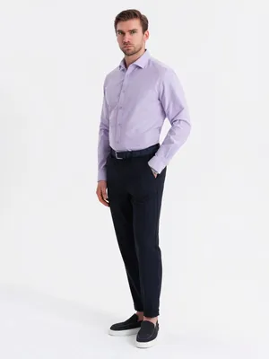 Produktbild von Ombre Clothing Langarmhemd für Männer Sailo lavendel XL