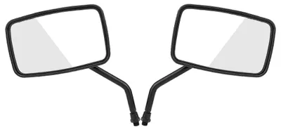 Imagen del producto de 2 espejos retrovisores cuadrados modificados para motocicleta, estilo "street bike", color