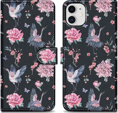 Immagine prodotto di Cadorabo Custodia protettiva per Apple iPhone 11 Case Design Nero Custodia del telefono cellulare Custodia protettiva Custodia magnetica Cover