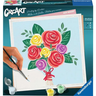 Image de Ravensburger CreArt Peinture par numéros - Bouquet de roses