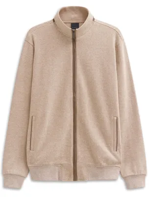 Produktbild von Bugatti Weste beige einfarbig weite Passform Baumwolle