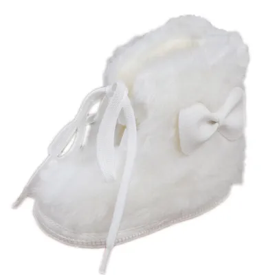 Produktbild von Babyschuhe Taufschuhe Winterschuhe für Mädchen Schnürer creme ivory Modell 4556-i Gr. 18