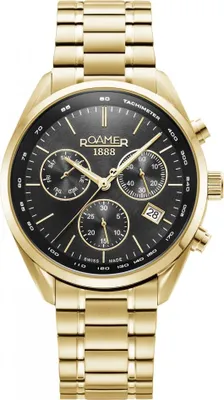 Produktbild von Herrenuhr ROAMER 993819 48 85 20 Gold Sportuhr zum Schwimmen