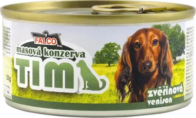 Immagine prodotto di Lattina per cani Falco TIM 120 g alla selvaggina