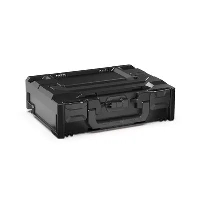 Produktbild von Werkzeugkoffer MetaBox S | HxBxT 11,8x30x40cm | 8,4 Liter | Mit Deck- & Frontgriff | ABS-Kunststoff | Verschlüsse Schwarz | Werkzeugkoffer, Transportbox, Systemkoffer