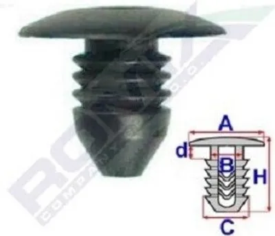 Obrázek produktu pro ROMIX clip trim / ochranná lišta 10903 pro SKODA SUPERB (3U4) 10 5mm 18 8mm