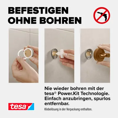 Produktbild von tesa MOON BRONZE Duschablage - 250 mm x 92 mm x 125 mm