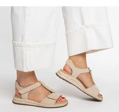 Produktbild von ara Damen Klassische Sandalen 1234810-08 Farbe: Beige Größe: 37