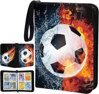 Produktbild von Famanu Sammelalbum für Fußball- und Sportkarten mit Reißverschluss und Tragegriff