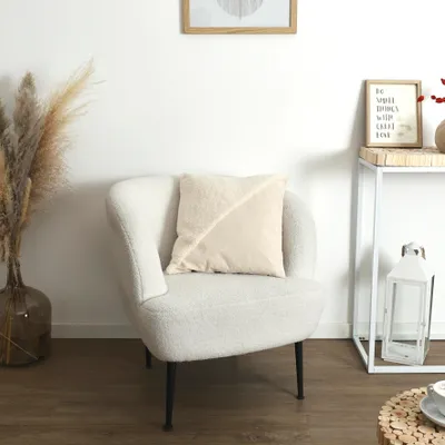 Image de Coussin Beige Tufte 40x40cm