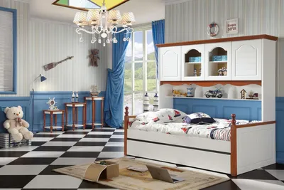 Produktbild von Bett Kinder Jugend Zimmer Betten Holz Schlafzimmer Wohnen Landhaus Möbel Neu