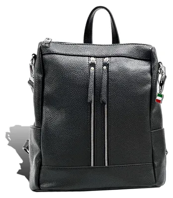 Produktbild von Florence Rucksack schwarz Leder Cityrucksack D2ORF100S
