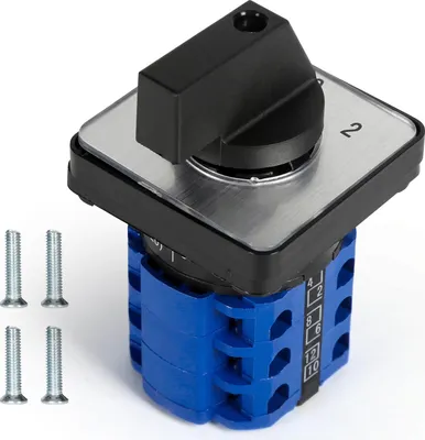 Obrázek produktu pro Elektrický 3polohový univerzální přepínač s 12 přípojkami - 20A LW26-20/3, otočný vačkový spínač