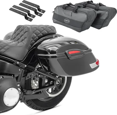 Produktbild von Set Seitenkoffer + Innentaschen für Chopper Cruiser Delaware Satteltas