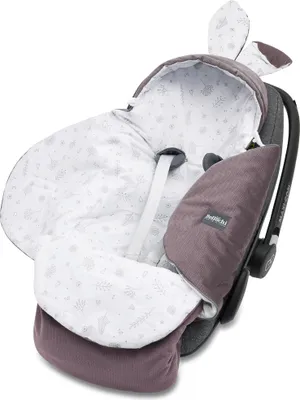 Produktbild von Bellochi Universal Baby Einschlagdecke für Babyschale und Autositz Kinderwagendecke Fußsäck aus Baumwolle und Samt z.B. passend für Maxi-Cosi, Römer, Cybex - Toffi