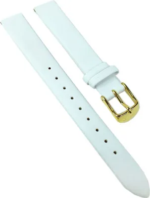 Produktbild von Timex Ersatzband┃Uhrenarmband Leder weiß 14mm für T2N445