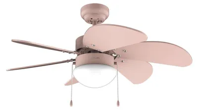 Productafbeelding van Cecotec plafondventilator met verlichting, model Aero 3600 Vision, kleur: roze