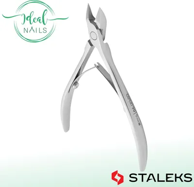 Produktbild von Nagelhautzange STALEKS EXPERT NE-90-9, Edelstahl, verlängerte Griffe, Klingenlänge 9 mm