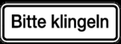 Produktbild von Aufkleber Bitte klingeln 60x180mm