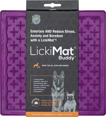Produktbild von LickiMat Buddy - Schleckmatte aus Naturgummi für Hunde - lila - 20 cm