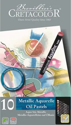 Obrázok produktu pre Súprava olejových pastelov Cretacolor - Aqua Stics 10 ks farieb pre umelcov