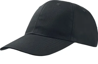 Produktbild von Atlantis Baseballkappe mit 6 Paneelen (2 Stück/Packung) AB416 (Einheitsgröße) (Schwarz)