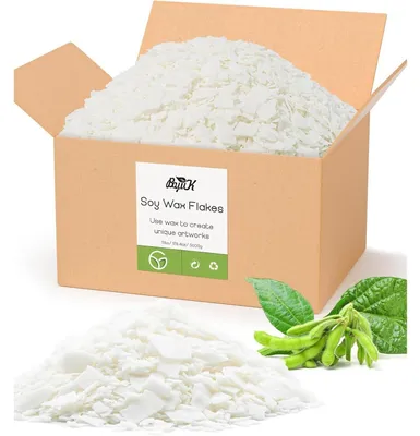 Produktbild von Sojawachs Flocken für Kerzen 5kg Premium Natürlich 100% -Anbau Ohne Zusatzstoffe