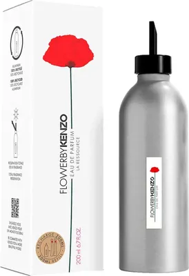 A product shot of a perfume bottle and its packaging.