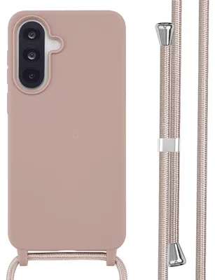 Productafbeelding van imoshion Siliconen hoesje met koord voor de Samsung Galaxy A37 (5G) - Sand Pink