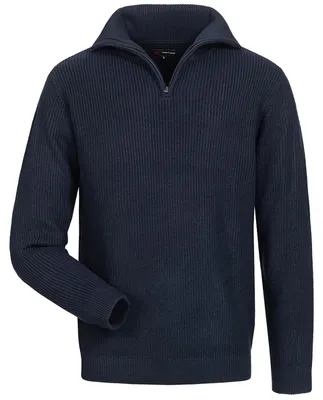 Produktbild von Feldtmann Uni Troyer Pullover Kalle - Klassischer Seemannspullover in leichter Ausführung in Marine Größe L