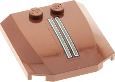 Produktbild von 1x Lego Motorhaube 4x4x2/3 rot braun Sticker Streifen Dach Star Wars 45677pb062