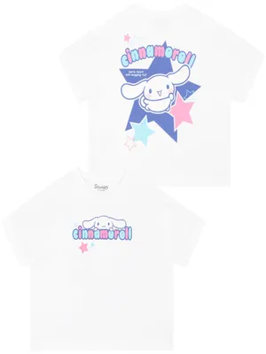 Produktbild von Hello Kitty Tshirt Cinnamoroll, Mädchen T-Shirt Kurzarm, Boxy Top für Mädchen 140