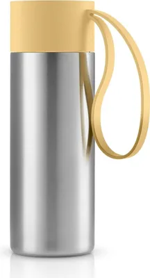 Produktbild von Eva Solo To Go Cup Golden Sand, termohrnček, izolovaný hrnček, termohrnček, nerezová oceľ / plast / silikón, 350 ml, 567039