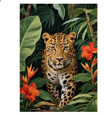 Diamond Painting Luipaard 30×40 cm DIY Set für Erwachsene